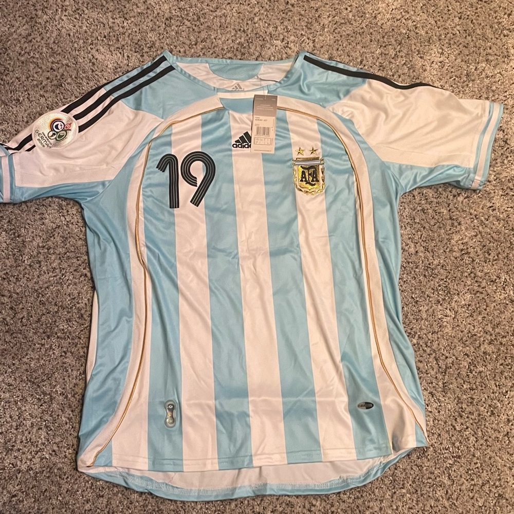 2006 Retro Argentina Messi Jersey